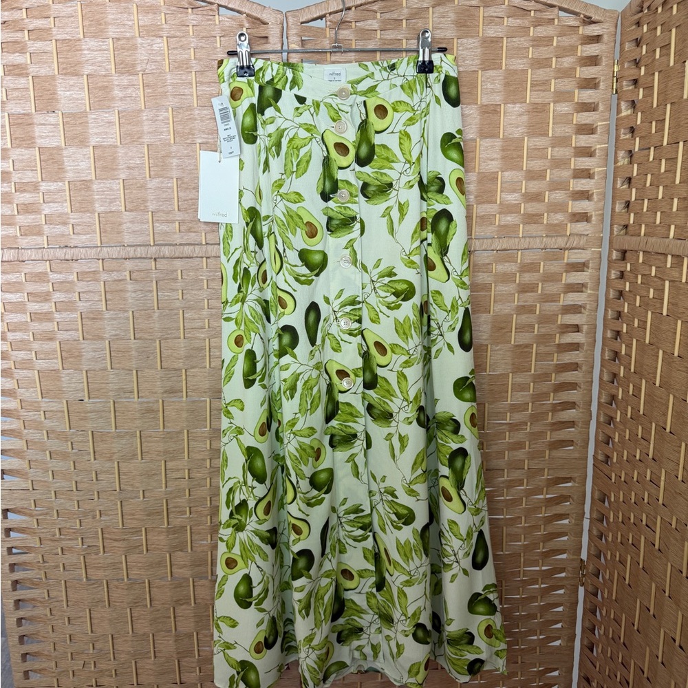 ARITZIA Wilfred Maxi A-Line Button Front Skirt